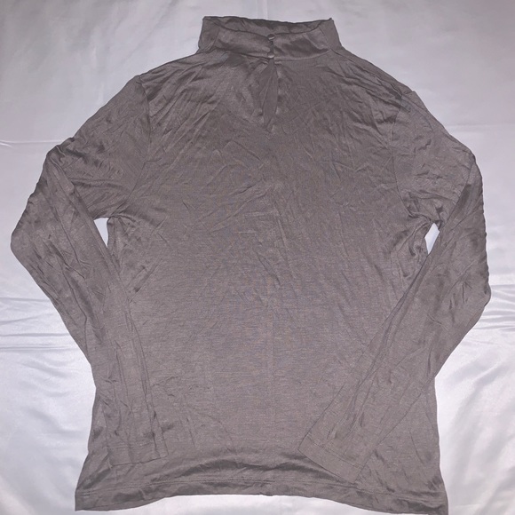 Tan High Neck Long Sleeve - Picture 1 of 2